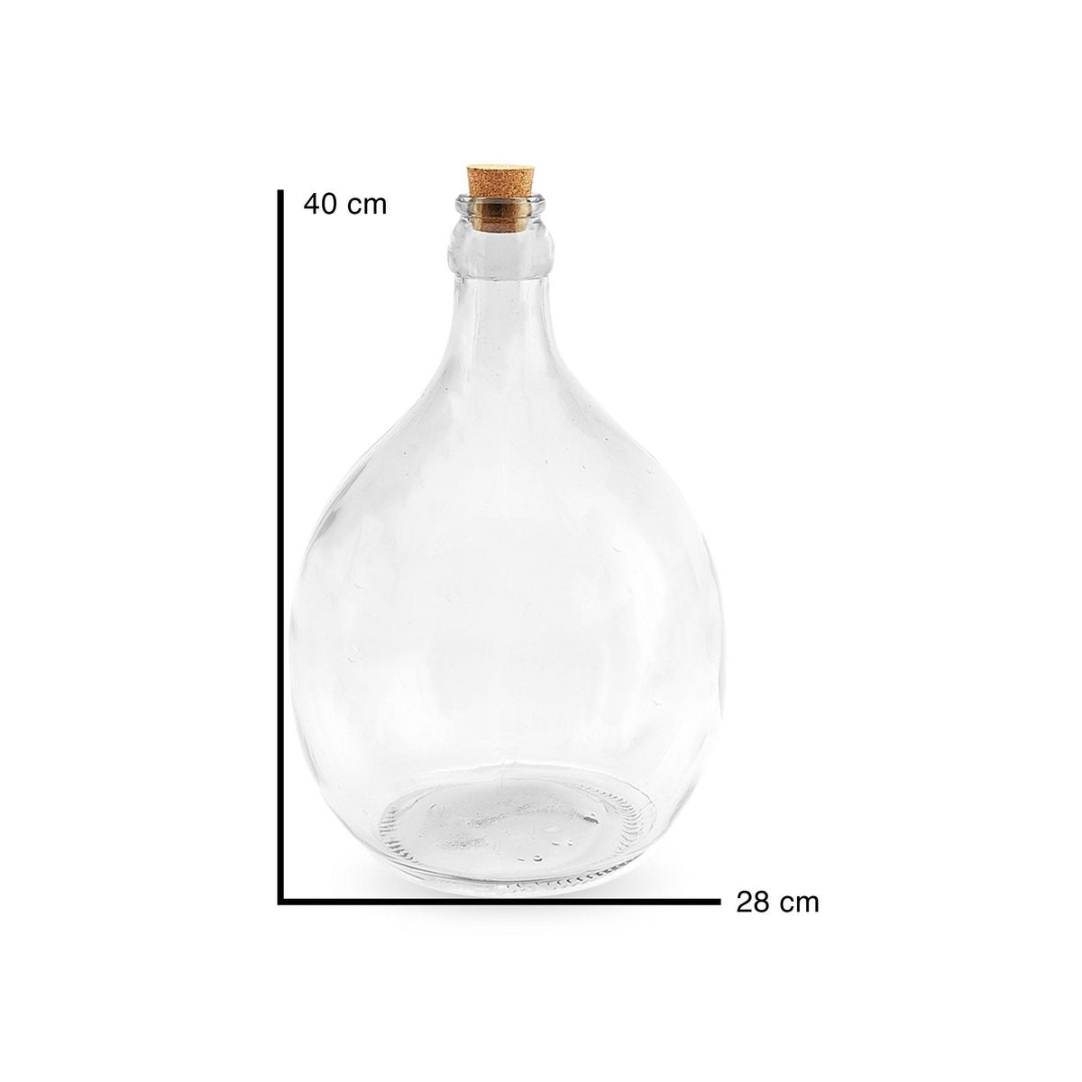 Glazen terrariumfles - 40 cm - 10 liter - Gistingsfles