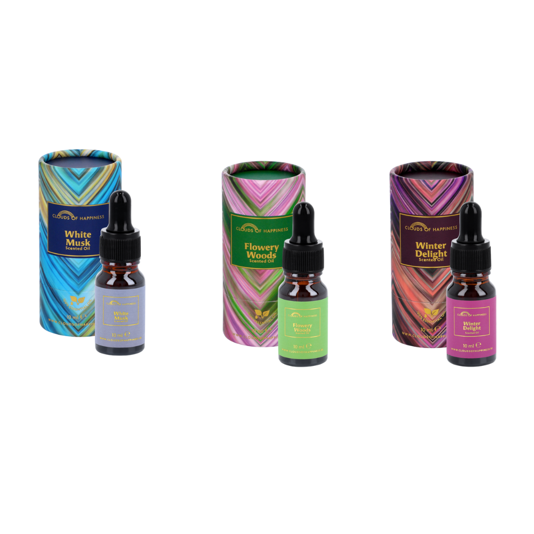 Scented Oils White Musk + Flowery Woods +  Winter Delight