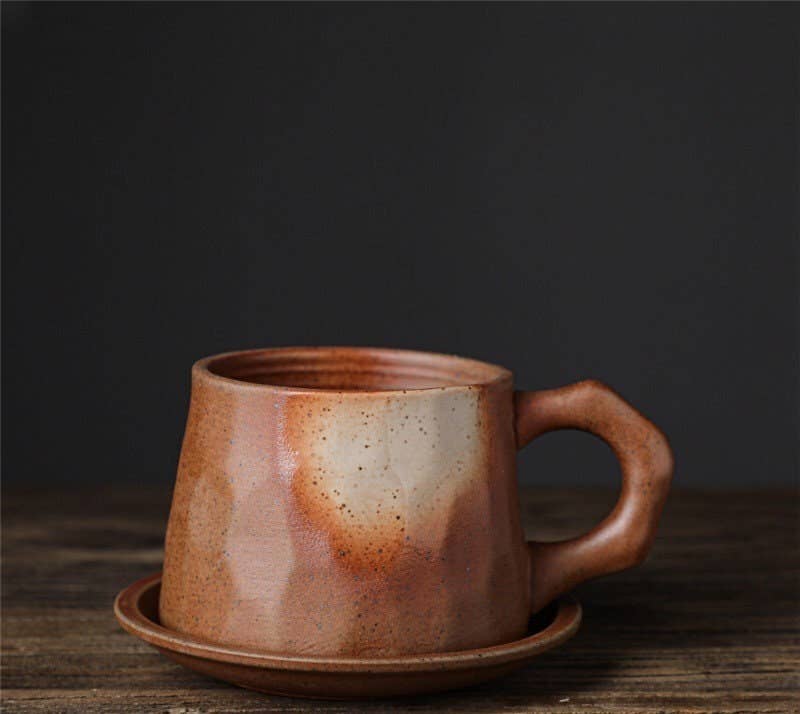 Rustieke Handgemaakte Japanse Koffiekop