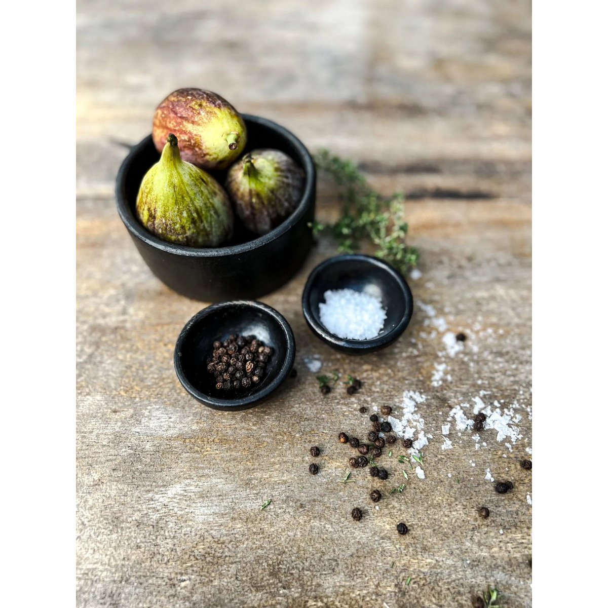 The Burned Cilinderschotel - Zwart - Set van 3