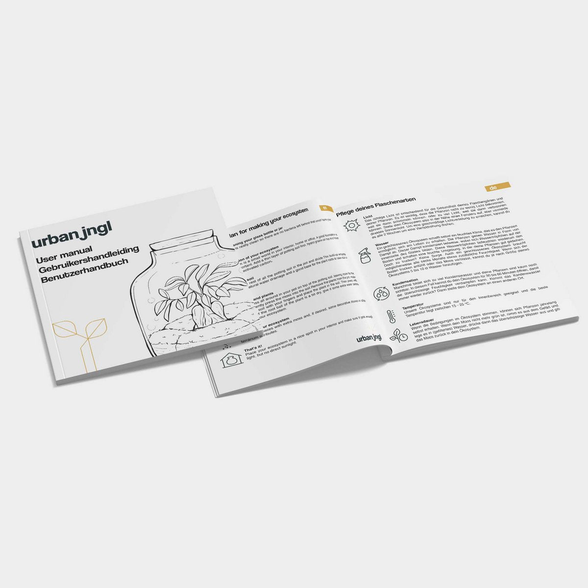 Terrarium DIY Kit - Ei XL - Flessentuin - ↑ 30 cm