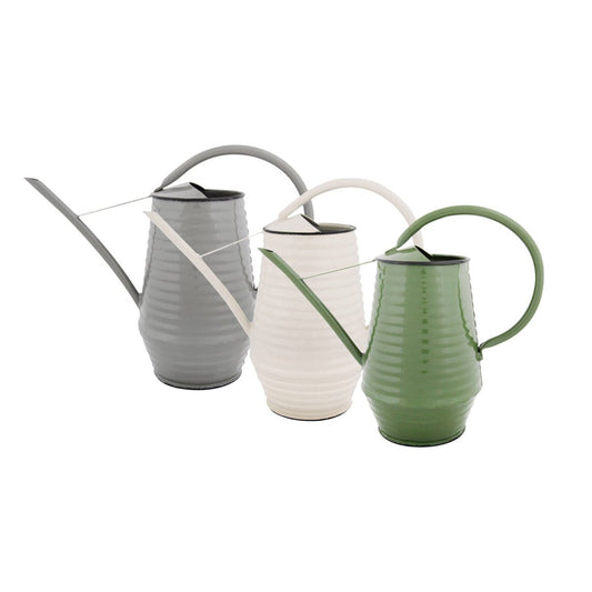 Bloemengieter - Zink - 1 liter - Groen - Grijs - Wit