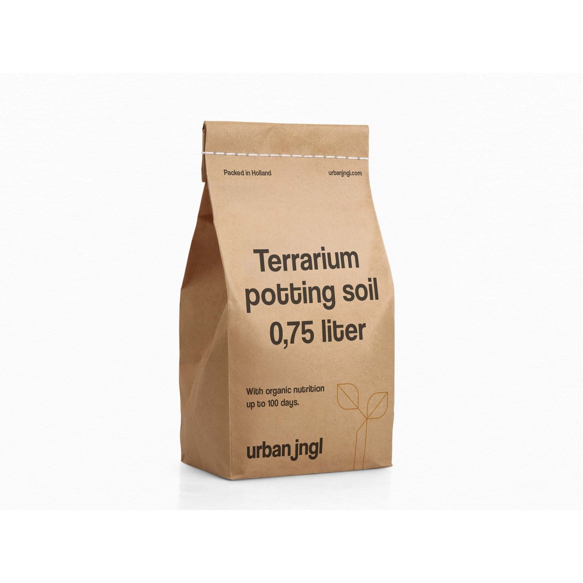 Terrariumpotgrond - 0,75 liter - Met biologische voeding