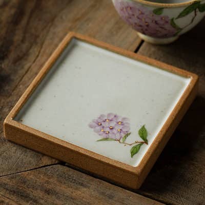 Gohobi handgeschilderde keramische bloemenonderzetter