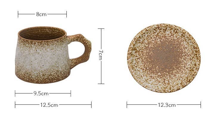 Rustieke Handgemaakte Japanse Koffiekop