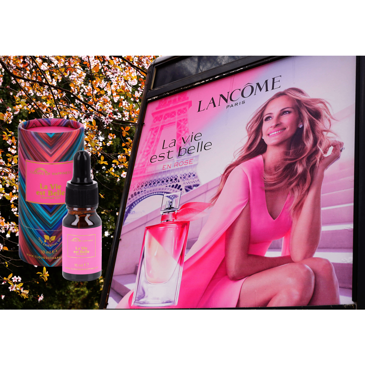 Giftbox Zwarte Keramaische aroma diffuser + La Vie est belle + Angels Garden + Gentlemans Club