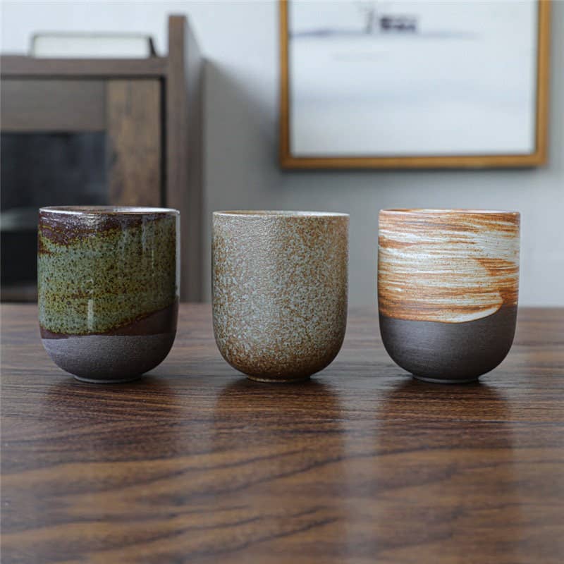 Gohobi Ceramic zwart gouden theekopservies in Japanse stijl