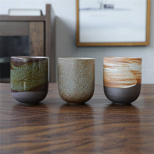 Gohobi Ceramic zwart gouden theekopservies in Japanse stijl