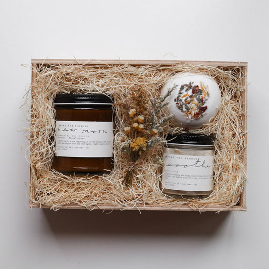 Complete Bath Retreat Kit with Dried Flowers