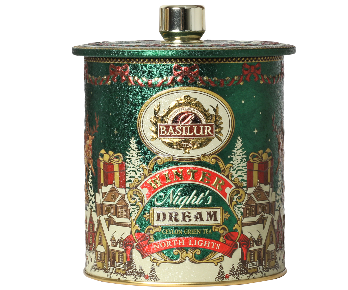 North Lights thee 100g (groene thee, aardbeien- en rozenthee)