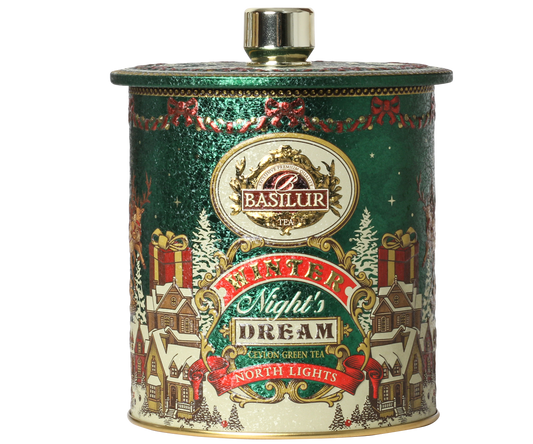 North Lights thee 100g (groene thee, aardbeien- en rozenthee)